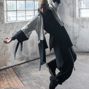 A'AMDIS SMOKEY CHARCOAL KIMONO