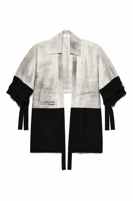 A'AMDIS SMOKEY CHARCOAL KIMONO