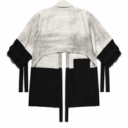 A'AMDIS SMOKEY CHARCOAL KIMONO
