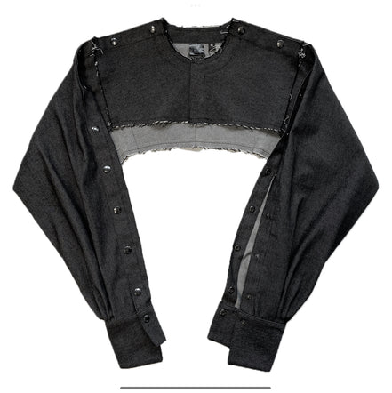 M'DENIM LONG SLEEVE TOP