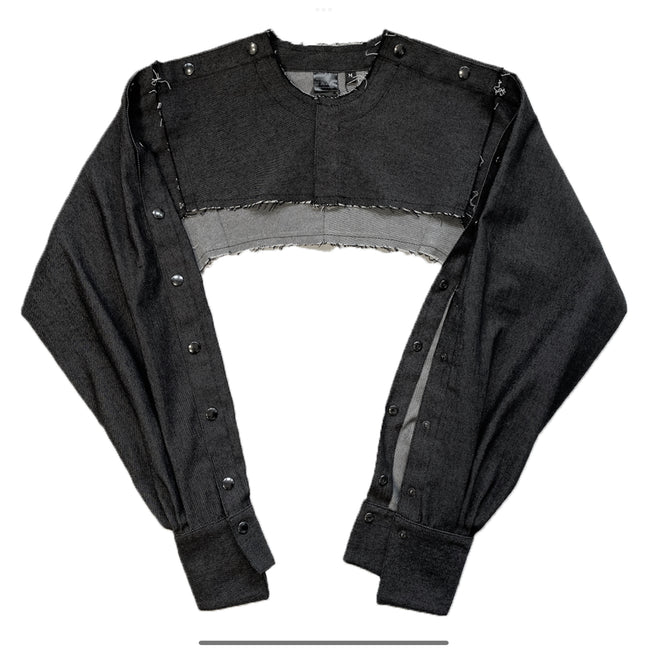 M'DENIM LONG SLEEVE TOP