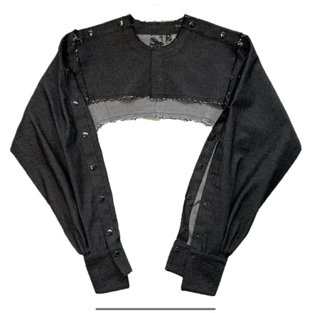M'DENIM LONG SLEEVE TOP